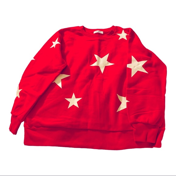 🌟NWT ULTRA PLUSH RIDICULOUSLY SOFT STAR SWEATSHIRT/SWEATER! - Picture 1 of 1